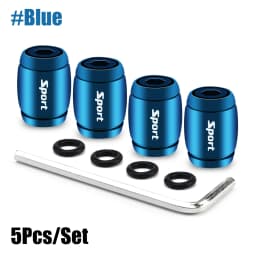 Anti Theft Tire Valve Caps Sport Style Valve Stem Covers Dust Proof Caps for Wheels Decorative Tyre Zinc Alloy Auto Accessories