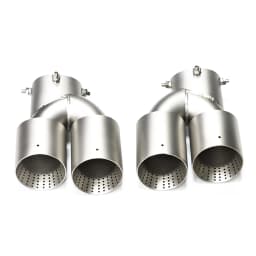Quad Carbon Fiber Exhaust Tips for BMW G22 G23 M440i G20 M340i G42 M240i 2021+ Dual M Performance Muffler Tailpipe Endrohre