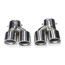 Quad Carbon Fiber Exhaust Tips for BMW G22 G23 M440i G20 M340i G42 M240i 2021+ Dual M Performance Muffler Tailpipe Endrohre
