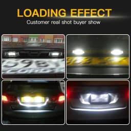 2pcs 18 SMD White LED Number License Plate Lamp For Acura RL TSX RDX Honda Civic Accord City 4D Legend LED Light Bulb