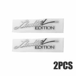 2* Universal Car Stickers Silver Limited Edition Logo Badge Badge Metal Sticker Decal Car Accessories