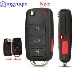 Jingyuqin 2/3/4/5 Buttons Folding Remote Car Key Case Shell For VW Sharan Tiguan Golf Sagitar Polo MK6 Touareg