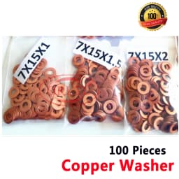 ORLTL 100PCS/lot Diesel Oil Fuel Injector Copper Washers F00VC17504 Auto Nozzle F00VC17503 F00VC17505 for BOSCH Delphi Denso