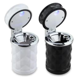 Universal Car Cigarette Ashtray Cup With LED Light Alloy Ash Tray Aluminum Cup Smokeless Detachable Vehicle Ashtray Holder