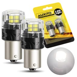 AUXITO 2X P21W BA15S 1156 LED Light 7506 BAY15D 1157 P21/5W LED Bulbs Super Bright White Car Parking Position Reverse Lights DRL