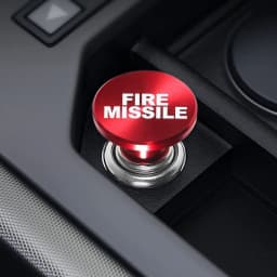 Fire Missiles Button Car Cigarette Lighter Anodized Aluminum 12 Volt Car Cigarette Lighter Replacement Fits Most Vehicles