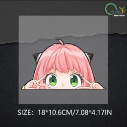 Ania Fujie Spies' Homecoming Head Facial Bag Body Door Sticker anime Creative Reflective Sticker