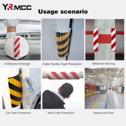 4PCS Garage Wall Protector Foam Edge Corner Cars Anti-collision Sticker Garage Columns Anti Scratch Auto Door Bumper Protectors