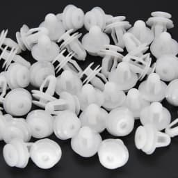 50Pcs 8mm Car Bumper Clips Fastener Rivet Retainer Push Engine Cover Car Door Trim Panel Clip Fasteners Universal Fit for Toyota