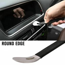 Stainless Steel Skid Plate Car Audio Modification Door Center Console Rearview Mirror Removal Skid Plate Metal Crowbar