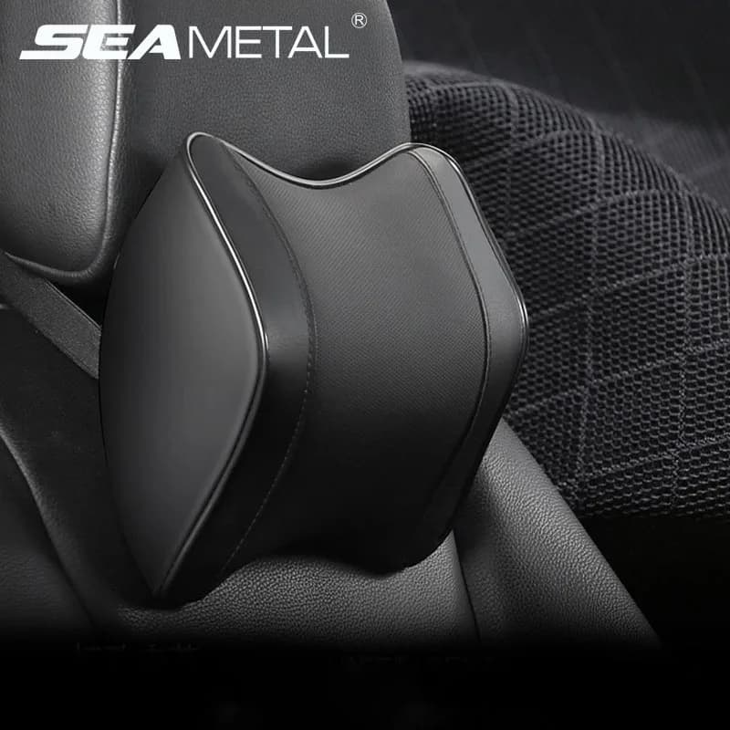 Car Headrest Pillow Interior Auto Neck Head Protector Cushion Car Waist Support Memory Cotton Soft Back Cushion Auto Accessory