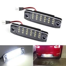 2pcs 12v White 18LEDs For Kia Sportage 2010-up For Hyundai Kona 2017- For i40 CW 2011- High Quality SMD Car License Plate Lights