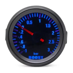 52mm Boost/Vacuum/Water Temp/Oil Temp/Oil Press/Voltage/Tachometer/Air Fuel Ratio/EGT Gauge Analog Blue Led+ 52MM Gauge Pods