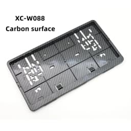 Black European Size License Plate Frame Holder