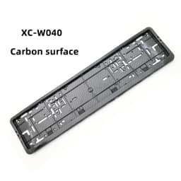 Black European Size License Plate Frame Holder