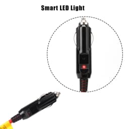 3.6m Cable Car Power Adapter Extender 15A Fuse Indicator 12ft Cord Extension 12V 24V Auto Chargers Cigar Lighter Socket Plug