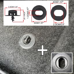 4Pc Car Trunk Floor Mat Clip Holder Grip Carpet Fixing Clamp Buckle Hook Fastener Retainer Resistant Parts Accessories Universal