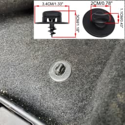 4Pc Car Trunk Floor Mat Clip Holder Grip Carpet Fixing Clamp Buckle Hook Fastener Retainer Resistant Parts Accessories Universal