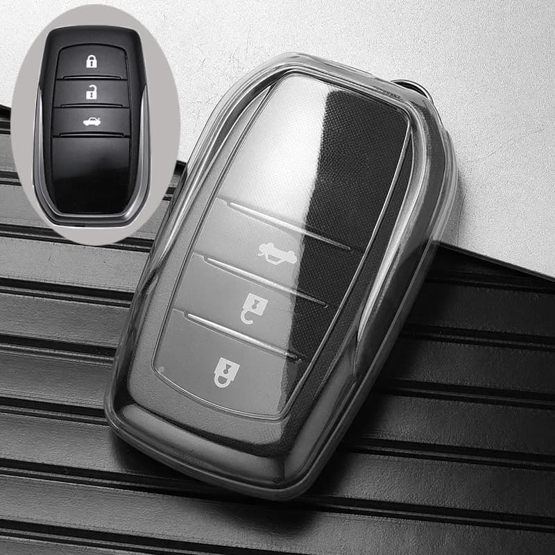 New Arrival Soft Tpu Car Key Case Cover For Toyota CHR Hilux Fortuner Land Cruiser 200 Camry Corolla Crown RAV4 Highland