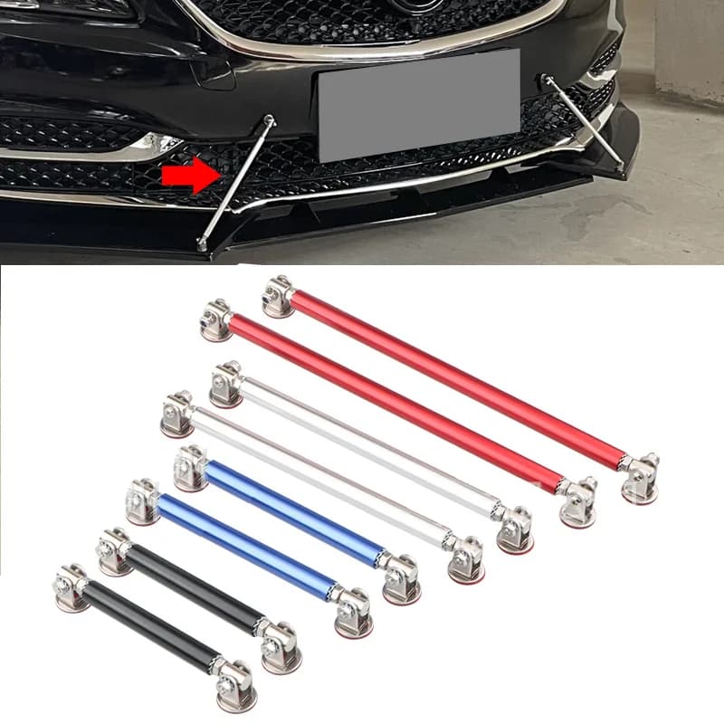 Universal Car Front Rear Bumper Lip Splitter Spoiler Support Bar Kit Decorative Rod For BMW E90 Golf 5 6 7 Passat B6 B8 Peugeot