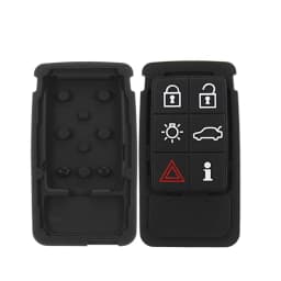 YIQIXIN Silicone Smart Key Pad Remote Car Shell Case For Volvo S60 V60 S70 V70 XC60 XC40 XC70 Repair Rubber Pads Mat 5/6 Button