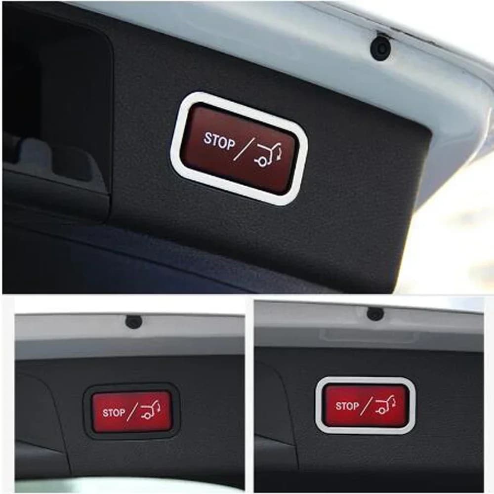 Car styling for Mercedes Benz E Class GLA GLC GLK CLS ML GL GLE GLS Aluminium alloy Electric tail door switch decorative sequins
