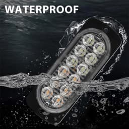 12 LED Strobe Lights Emergency Flashing Beacon Warning Light 12V 24V Stroboscopes For Auto DRL Car Truck Amber Red Blue