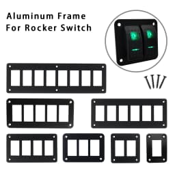 1 / 2 / 3 / 4 / 5 / 6 / 7 / 8 Gang Rocker Switch Housing Frame Aluminum Panel for Carling ARB NARVA (37mm X 21mm) Rocker Switch