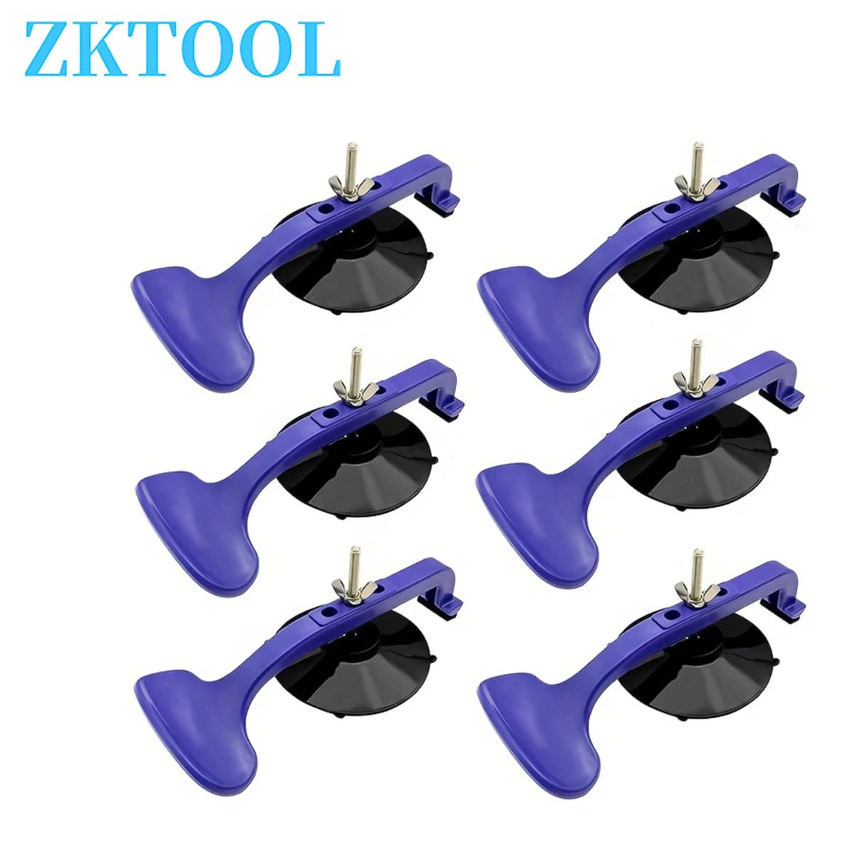 Upgraded 6pcs Suction Cup Clamp Kit For Car Convertible Glass Windshield Top Repair Adhesive Class Clamp Kit With Sponge Pad