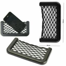 3PCS Car Storage Net Bags Mesh Pockets Universal Car Seat Side Back Storage Net Bag Phone Holder Pocket Organizer