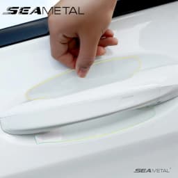 BLALION 4PCS Universal Car Door Handle Bowl Scratch Protective Stickers Transparent Car Handle Anti-collision Protection Strip