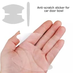 BLALION 4PCS Universal Car Door Handle Bowl Scratch Protective Stickers Transparent Car Handle Anti-collision Protection Strip