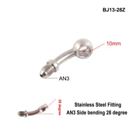 AN3 Motorcycle Motor Bike Hydraulic Brake Oil Hose Line Banjo Fitting m10x1 stainless Steel 10mm New