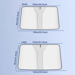 SEAMETAL Car Front Sunshades Foldable Windshield Sun Blocker Universal Fit for Car,Truck,SUV