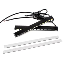 Car Styling Daytime Running Lights 2pcs Daylight SMD 7030 12 LEDs Led Strip Waterproof Car DRL
