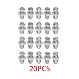 10/20PCS Stainless Steel Grease Nipple Straight Hydraulic Grease Nipple Male Thread Fitting For Auto Bearings Accessories