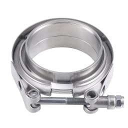 304 Stainless Steel 2" 2.25" 2.5 3 Inch 51 63 76 mm V Band Clamp Turbo Exhaust Pipe Vband Clamp Male Female Flange V Clamp Kits