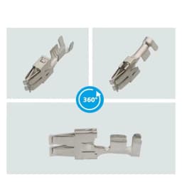 T098MF Fuse Box Crimp Terminals (Pins) For Repair Wire 1.5-4.0mm2 For Audi VW Skoda VAG N 907 327 03 000979227E 927833-2