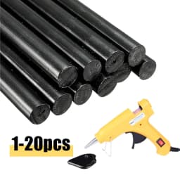 20Pcs Car Dent Repair Glue Sticks 7x100mm 7x150mm Car Body Paintless Dent Repair Black Hot Melt Strip Repairing Glue Stick Tools