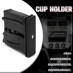 For Polo 9N 2002 2003 2004 2005 2006 2007 2008 2009 2010 Car Center Console Cup Holder 6Q0 858 602 6Q0858602E