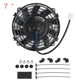 Universal 7/9/10/12/14/16 Inch 12V 80W 2100RPM Car Air Conditioning Cooling Fan Blade Cool Mounting Kit CF-1001