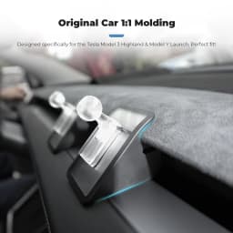 Futhope 17mm Bracket Base for Tesla Model 3 Highland Model Y Juniper Launch Soft Adhesive Flexible Movable 360 Degree Rotation