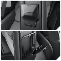 USVOTOV Water Cup Holder Inserts For Tesla Model Y YL Model 3 2025 2026 Accessories Center Console Organizer Storage Box Coaster