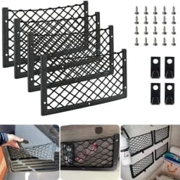 Car Storage Net Elastic Net Cargo Mesh Nets Caravan Bus Camping Vehicle Seat Back Organizer Mesh Auto Interior Accessories