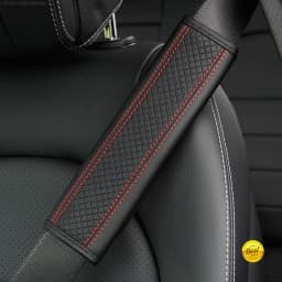 Car Seat Belt Pu Leather Safety Belt Shoulder Cover Breathable Protection Seat Belt Padding Pad Auto Interior Accessories
