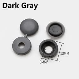 10/100Pcs Nails Screw Caps Plastic Protective Covers 7 Colors Phillips Screw Decorative Cover Cross Screw Folding Cap