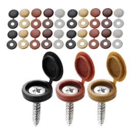10/100Pcs Nails Screw Caps Plastic Protective Covers 7 Colors Phillips Screw Decorative Cover Cross Screw Folding Cap