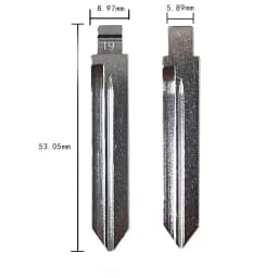 10pcs Uncut Flip Metal Key Blade 19# FO38 for Ford Lincoln Mercury In USA for KD Keydiy Xhorse VVDI Remotes Universal No.19