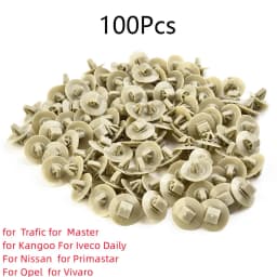 100Pcs Side Moulding Lower Protection Door Trim Clips For Trafic Master For Fixing The Exterior Door Mouldings And Bump