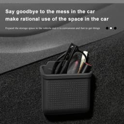 Heenvn Silicone Car Storage Box For Tesla Model 3 Y Model 3 Highland Model Y Juniper 2017-2026 Hidden Cover Tray Phone Organizer